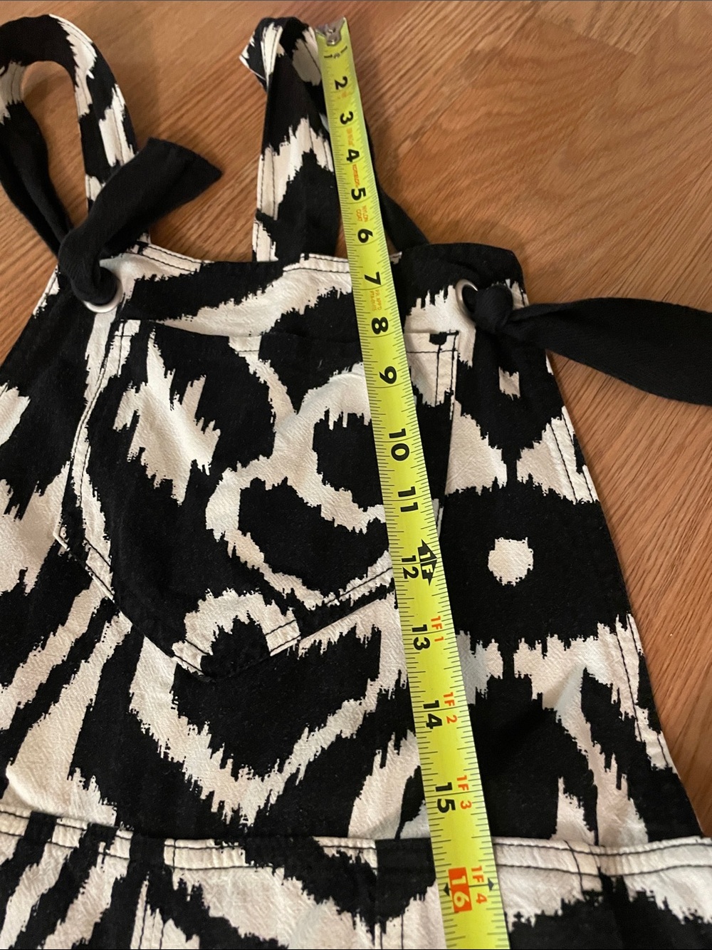 Anthropologie Constance Wide-Leg Overalls Black & White Size M - Picture 11 of 14